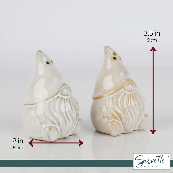 White Gnome Salt & Pepper Shakers