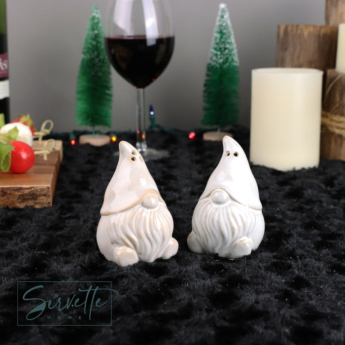 White Gnome Salt & Pepper Shakers
