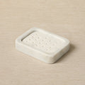 White marble rectangular soap dish