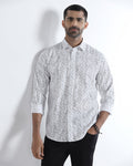 White Printed Shirt - Hoden