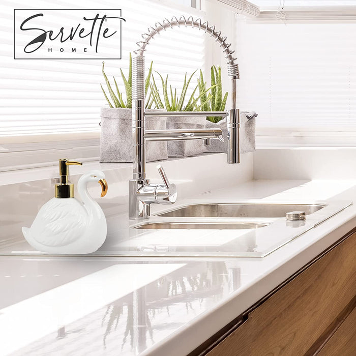 White Swan Flamingo Soap Dispenser with Pump