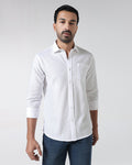 White Textured Shirt - Caty
