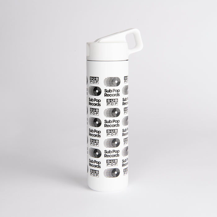 Wide Mouth Water Bottle Retro Logo