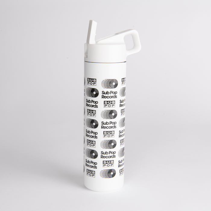 Wide Mouth Water Bottle Retro Logo