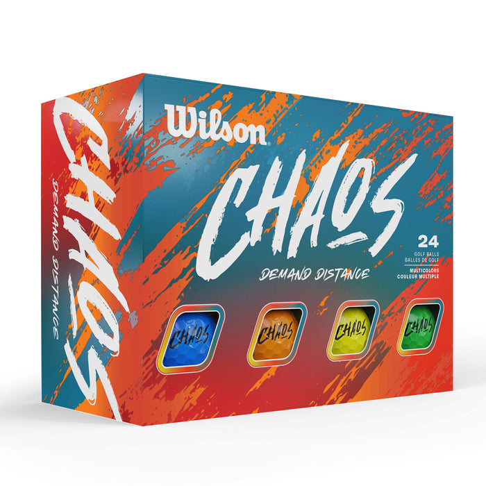 WILSON UNISEX CHAOS GOLF BALL 25