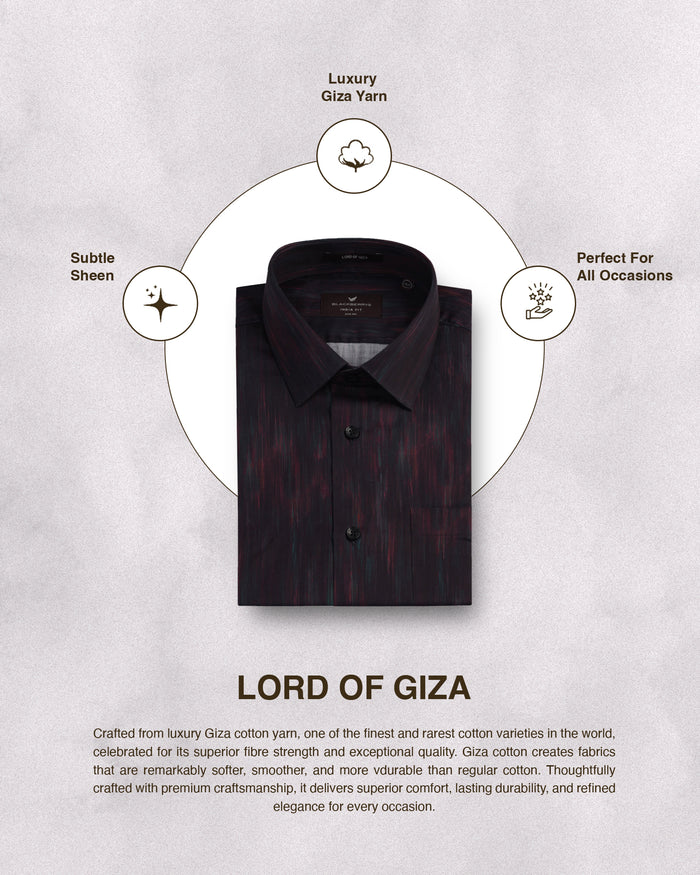 Wine Half Sleeve Printed Shirt - Siena