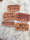 Witch Leather Pins