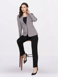 Women Comfort-Fit Single-Breasted Blazers