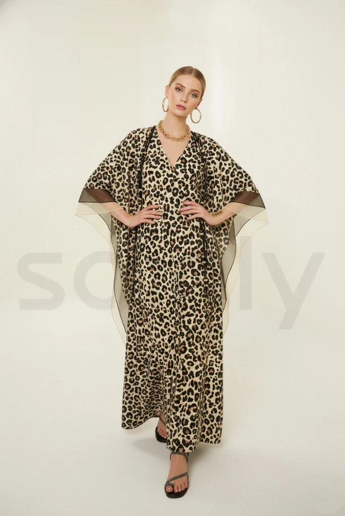 Trendy women kaftan dress for summer and vacation