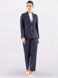 Women Striped Single-Breasted Formal Suit