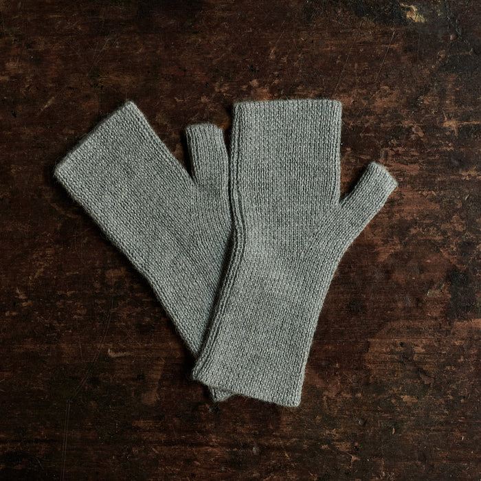 Women's Alpaca Rib Fingerless Gloves - Many Colours