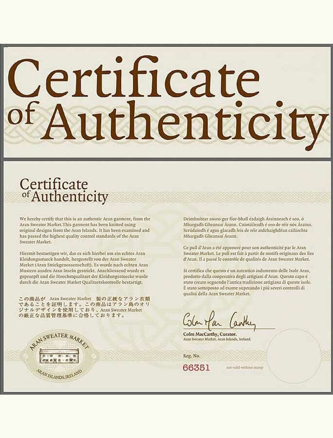 Certificate Of Authenticity