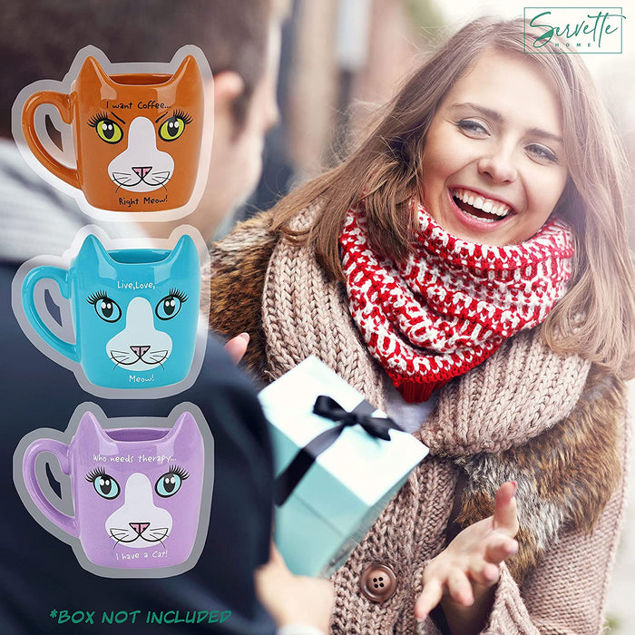 Work Hard Cat Mug