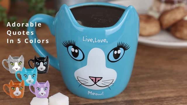 Work Hard Cat Mug