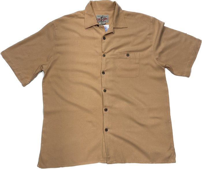 Wrangler 90's Orange 100% Silk Summer Shirt