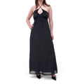 XIRENA BLACK CRISS CROSS HALTER DRESS - SIZE L