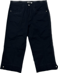 Y2k Black Retro Capri Pants