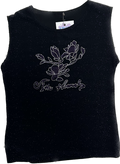 Y2K stretchy black and purple top