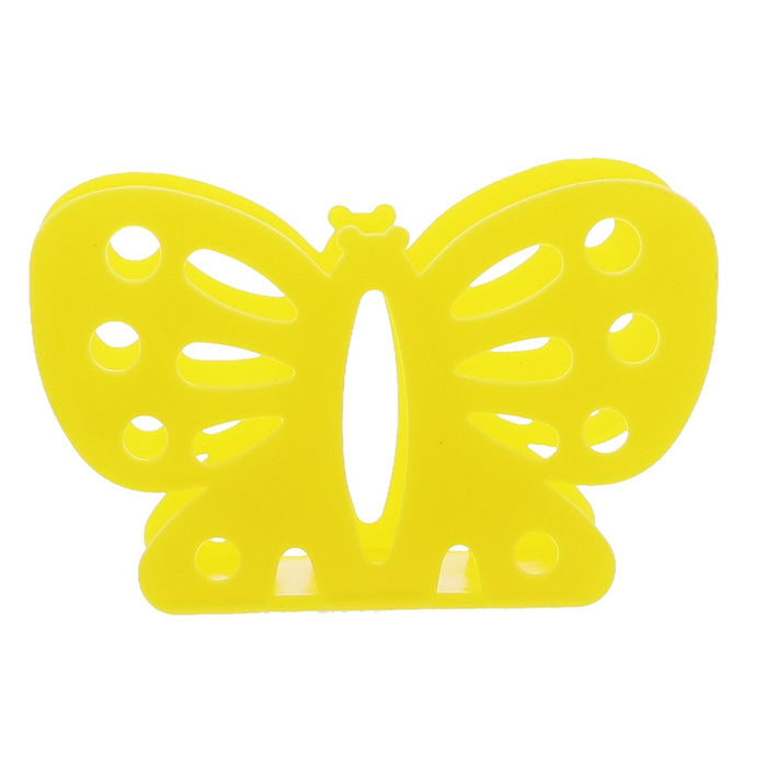 yellow napkin holder