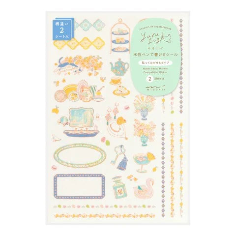 YURU LOG DECORATION STICKER 2 SHEET - TRAVEL & HOTEL